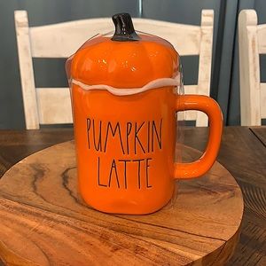 Rae Dunn “pumpkin latte” orange mug